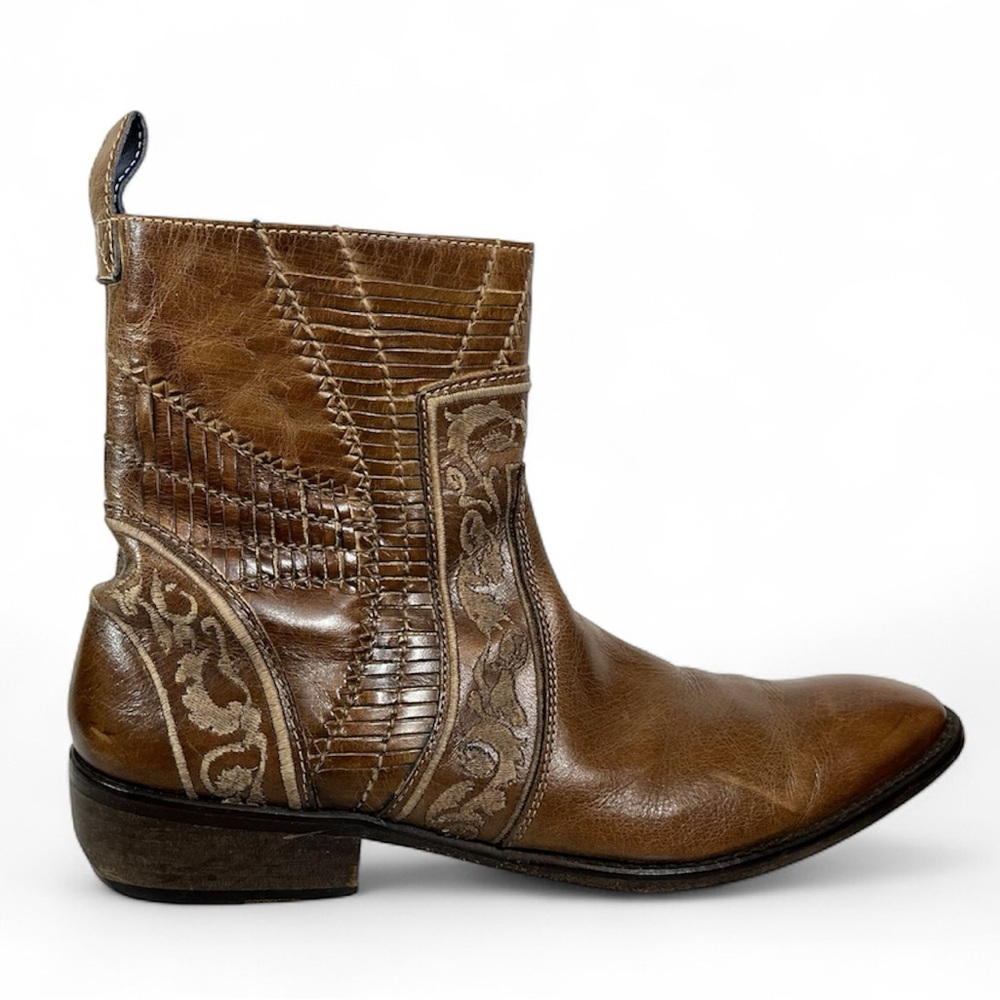 Mark Nason Cipher Rock Lives Embroidered Vintage Men’s Boots 12 Style 67527